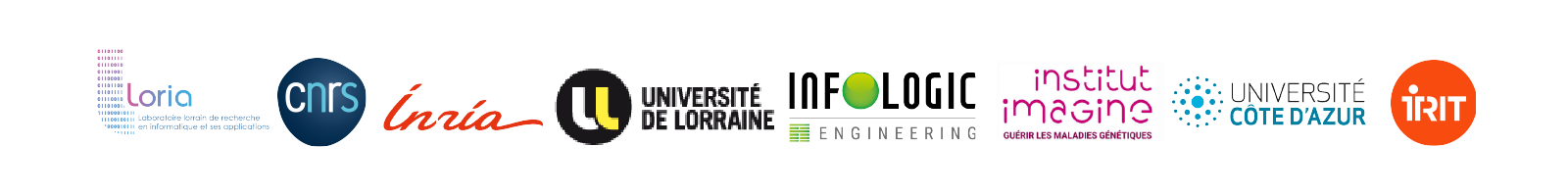 partenaires loria, ul, inria, univ cote d'azur, Irit infologic,